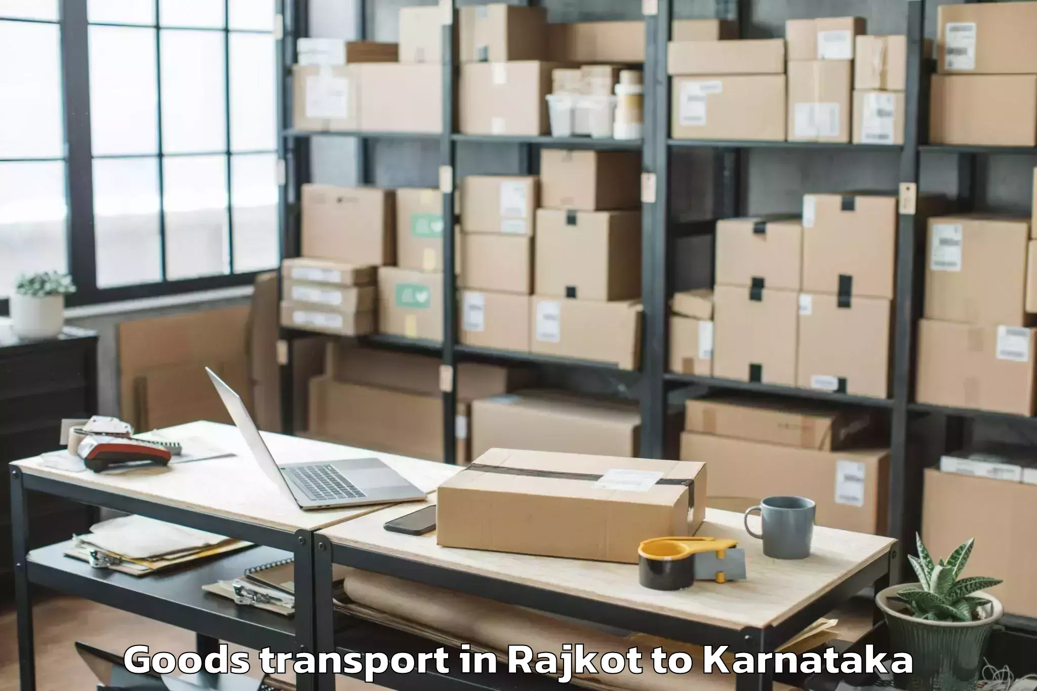 Professional Rajkot to Pavagada Goods Transport